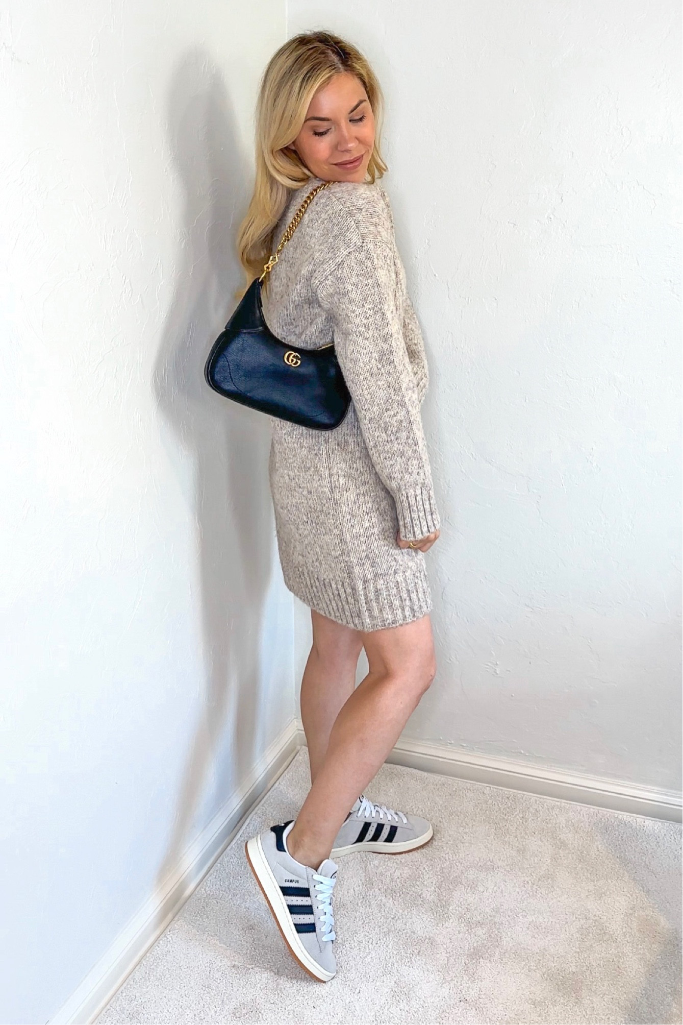 Sweater dress
Dress
Adidas sneakers 
Sweater 
Fall Sweater 
Fall outfits 
Fall outfit 
#ltkseasonal 
#ltku
#ltkstyletip 


#LTKshoecrush #LTKfindsunder100 #LTKitbag