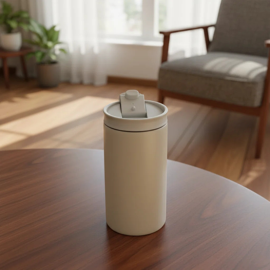 HAOJIUSHANGMAO Minimalist Modern Insulated Stainless Steel Coffee Cup With Insulated Flip Lid | A... | Wayfair North America