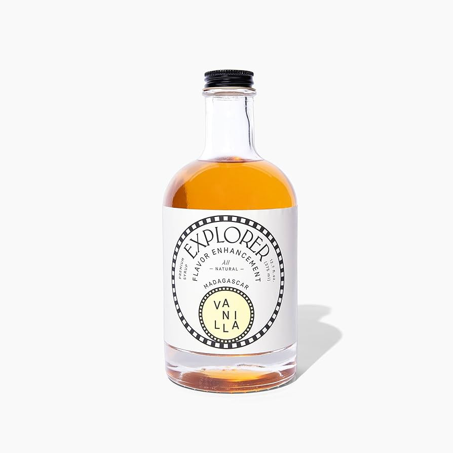 Explorer Vanilla Coffee Syrup Flavor, All Natural Gluten Free Flavoring for Drinks, Lattes, Cockt... | Amazon (US)