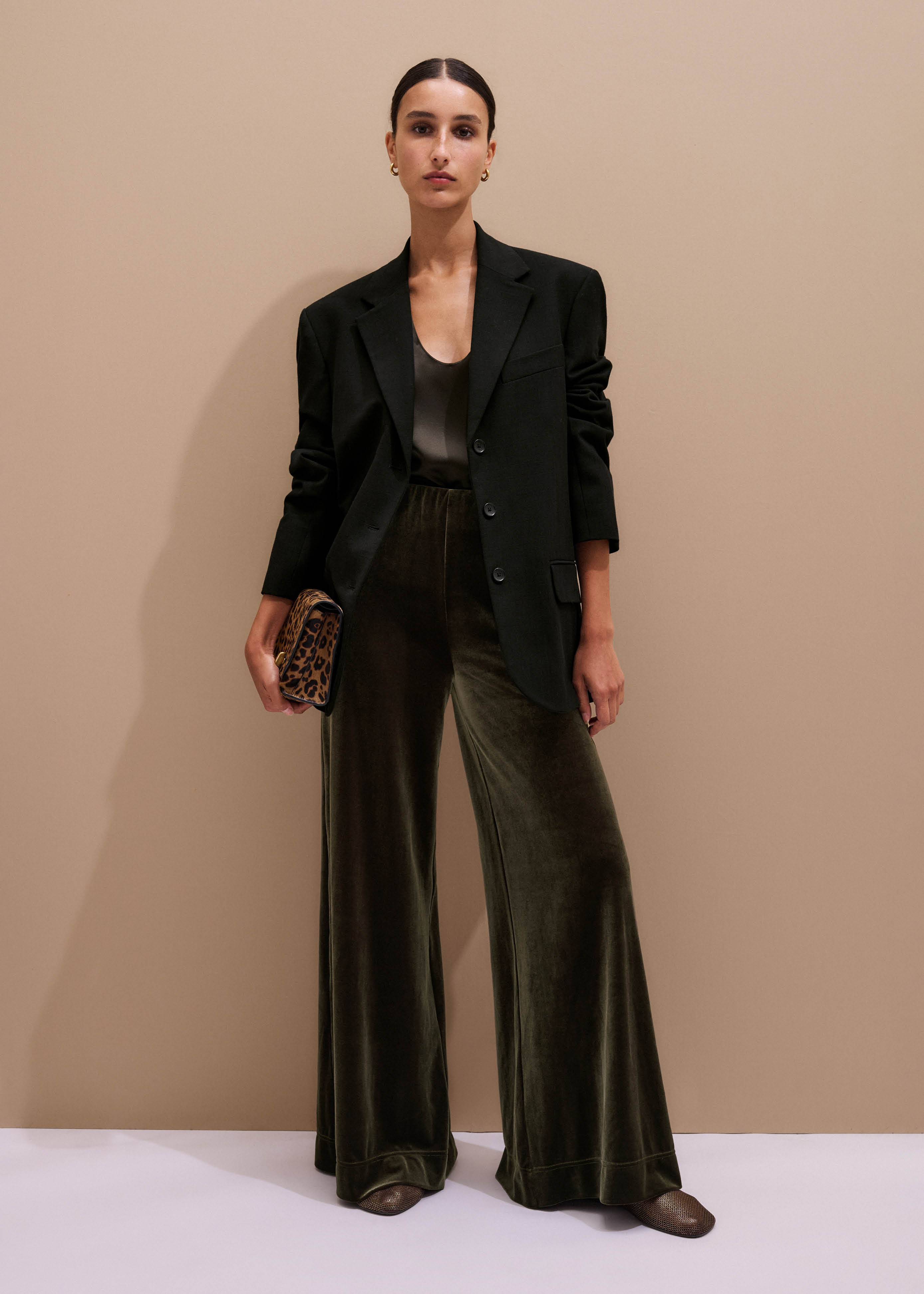 AM-PM Palazzo Pant Fluid Velour | ME+EM US