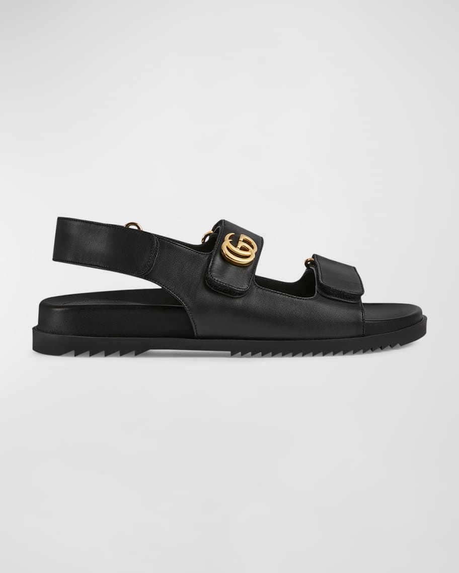 Gucci Moritz Monogram Easy Slingback Sandals | Neiman Marcus