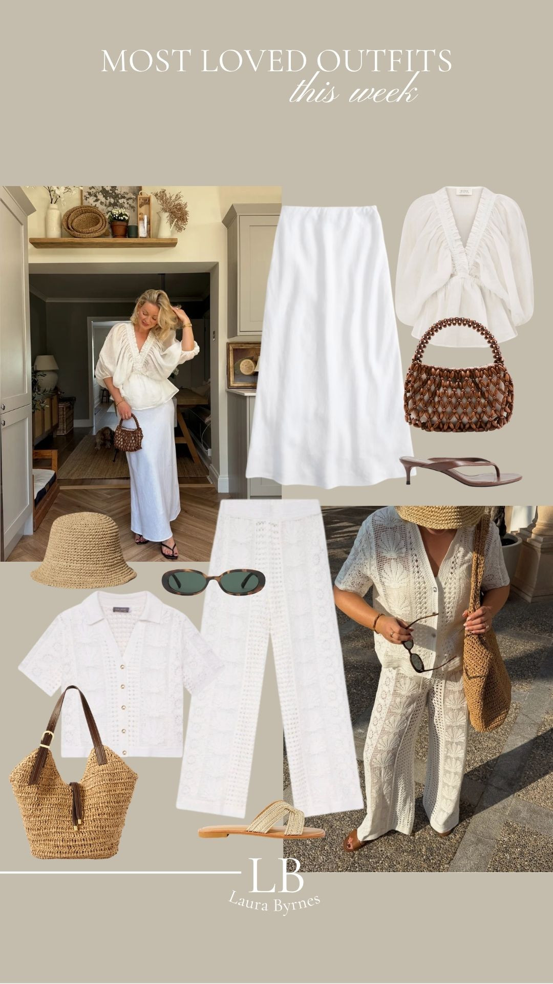 Most Loved Outfits this week! 

White Summer Edit, Neutral Holiday Style, Chic Resort Dressing, Elevated Everyday Summer, Soft Coastal Glam, Summer Style, Summer Outfit Inspiration 

 #LTKuk #LTKsummer #LTKeurope