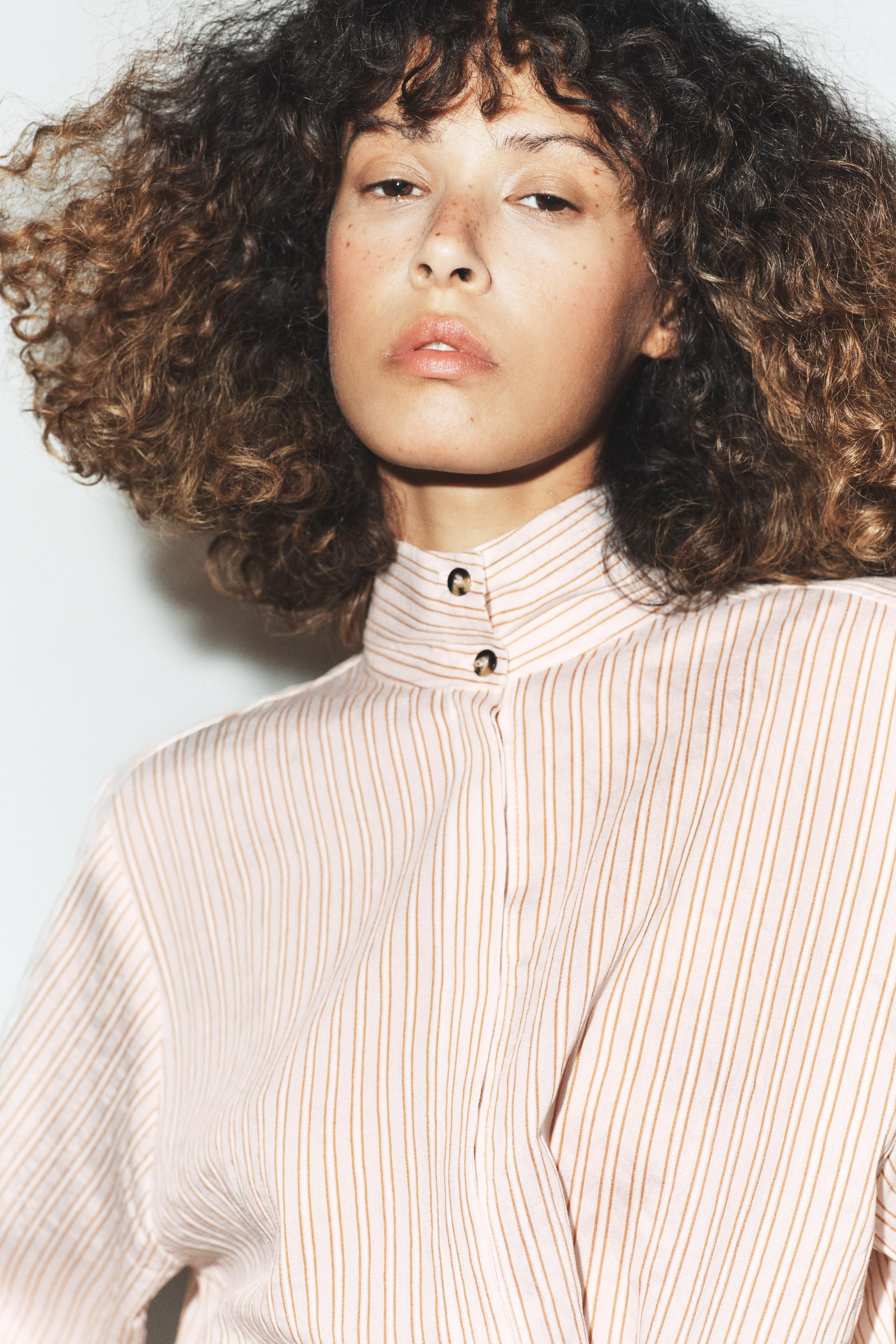 STRIPED OVERSIZED SHIRT | Zara US