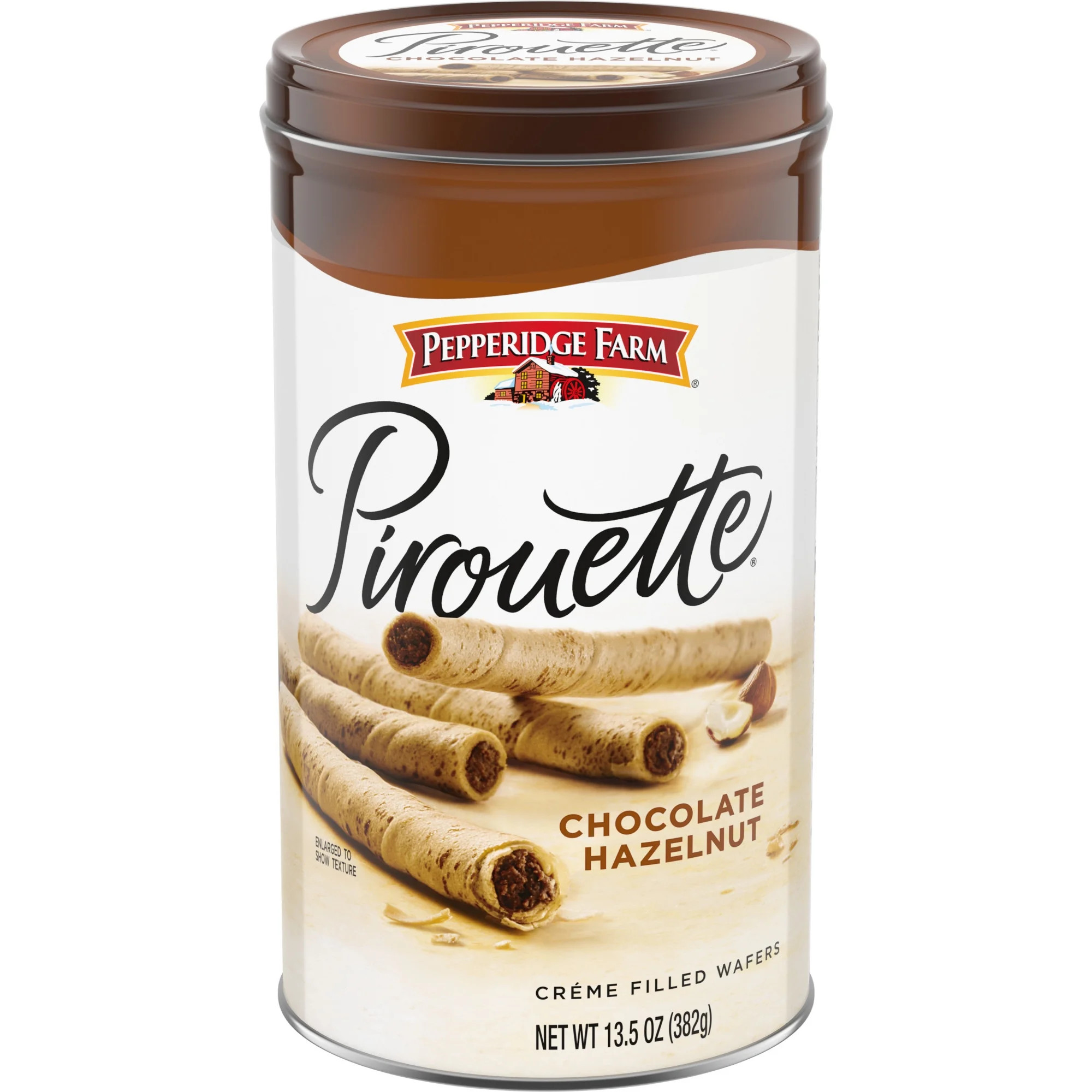 Pepperidge Farm Pirouette Cookies, Chocolate Hazelnut Créme Filled Wafers, 13.5 oz Tin | Walmart (US)