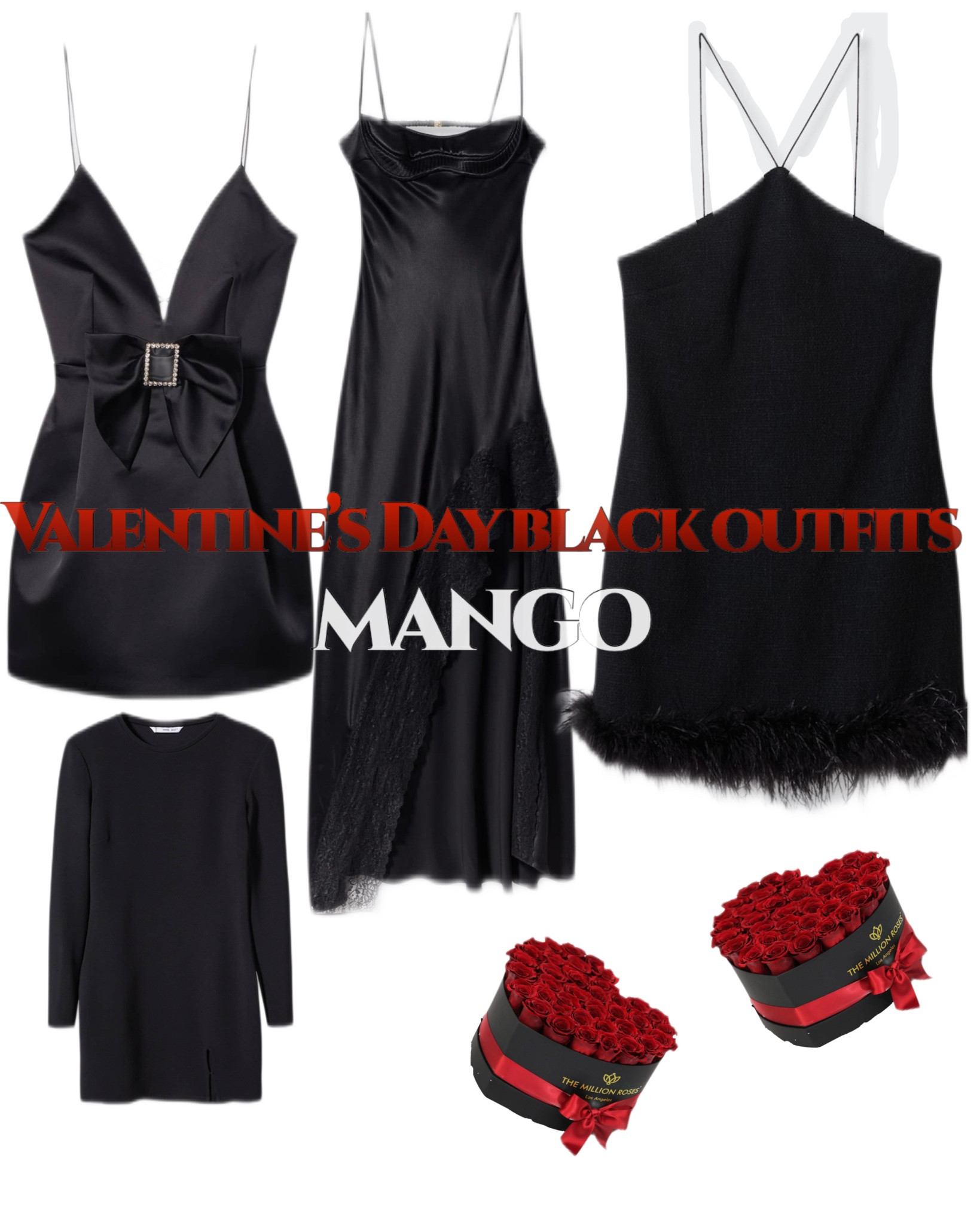 ALL BLACK VALENTINES DAY OUTFITS (MANGO )

#LTKunder100 #LTKeurope #LTKSeasonal