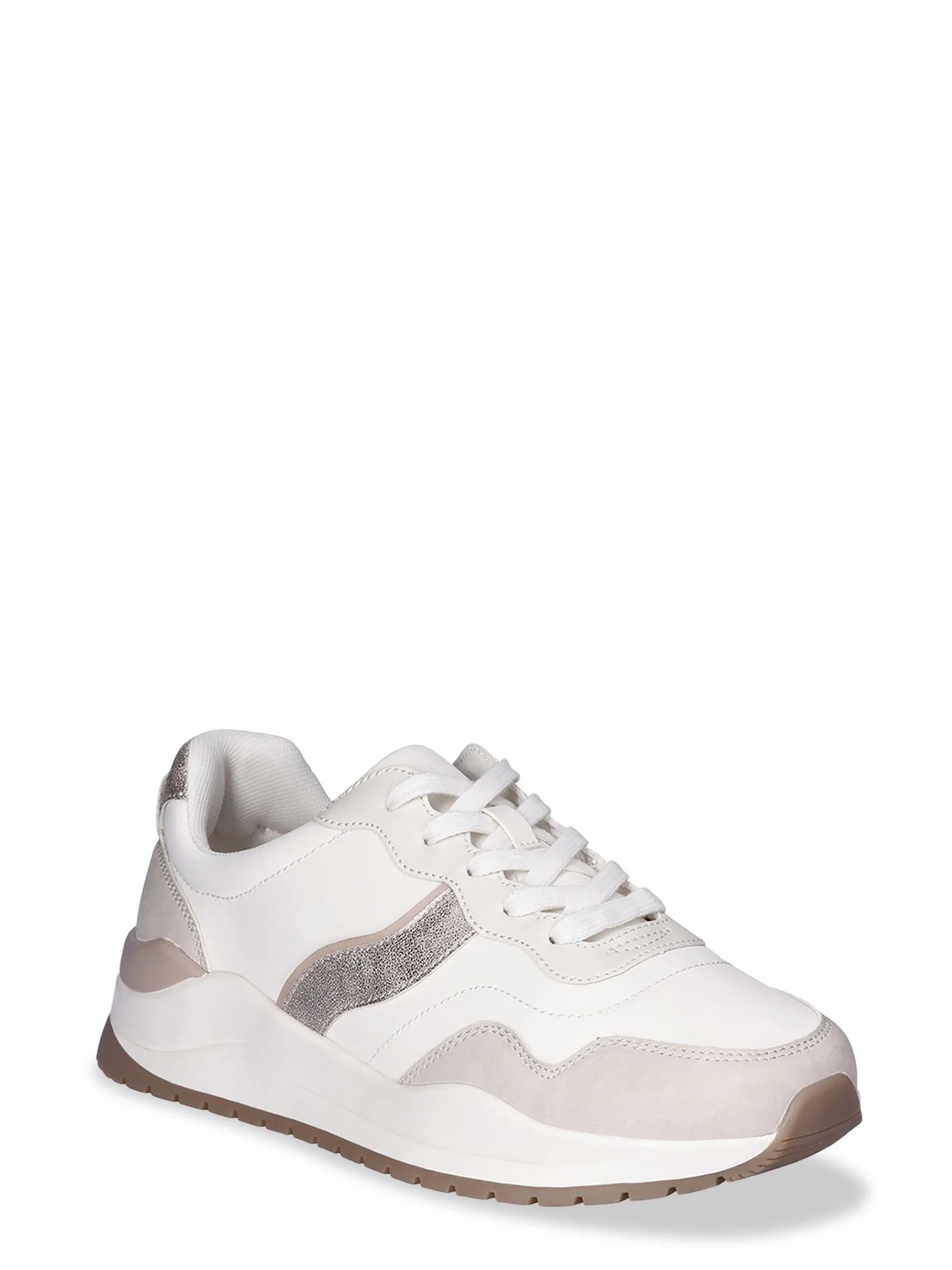 Time and Tru Women's Chunky Jogger Sneakers, Sizes 6-11, Wide Width Available | Walmart (US)