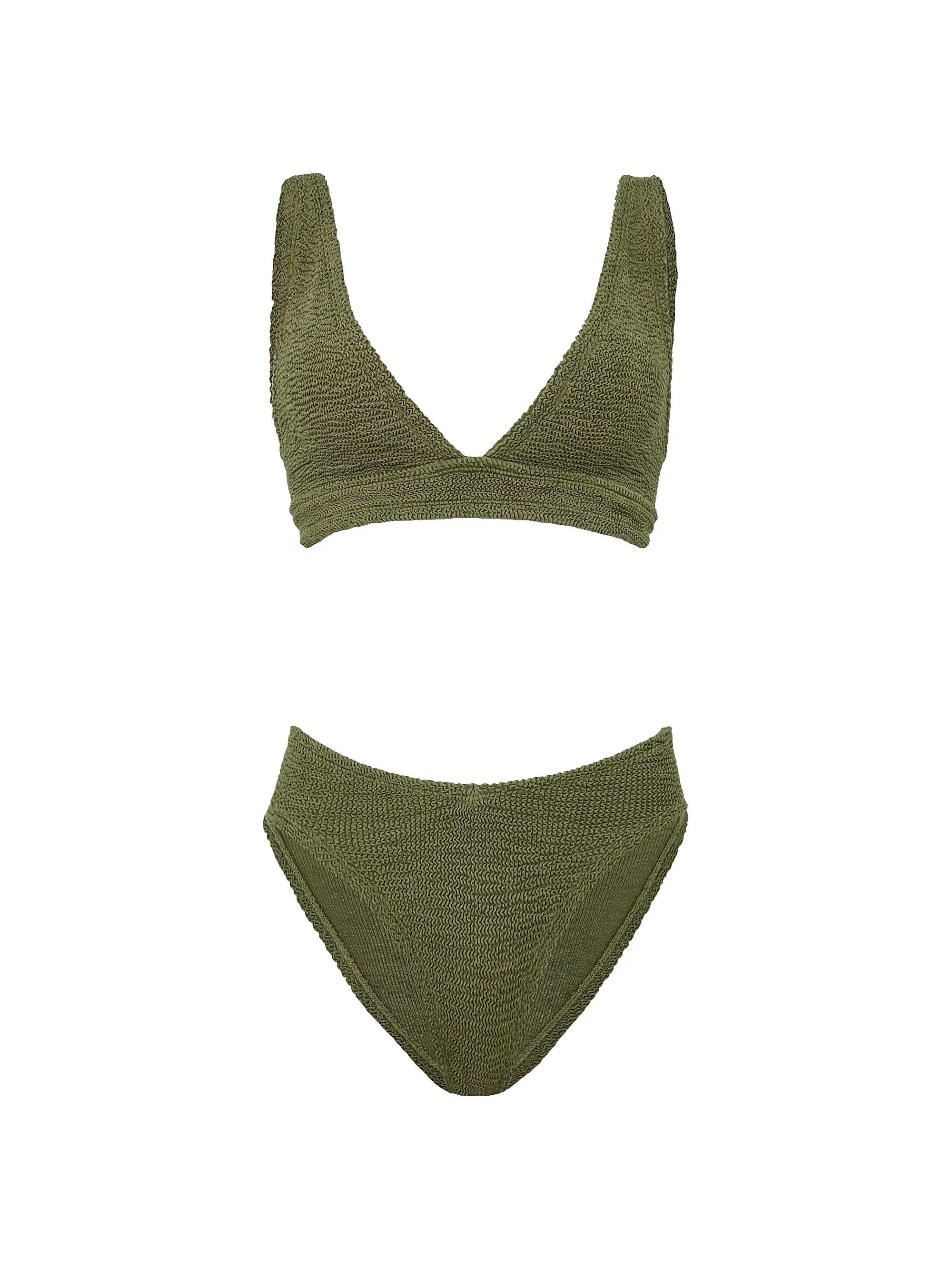 Hunza G Angel Textured Knit Bikini | Saks Fifth Avenue | Saks Fifth Avenue