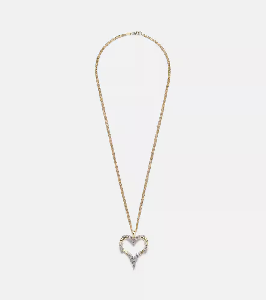 Yeprem Golden Strada 18kt white and yellow gold necklace with diamonds | Mytheresa (US/CA)
