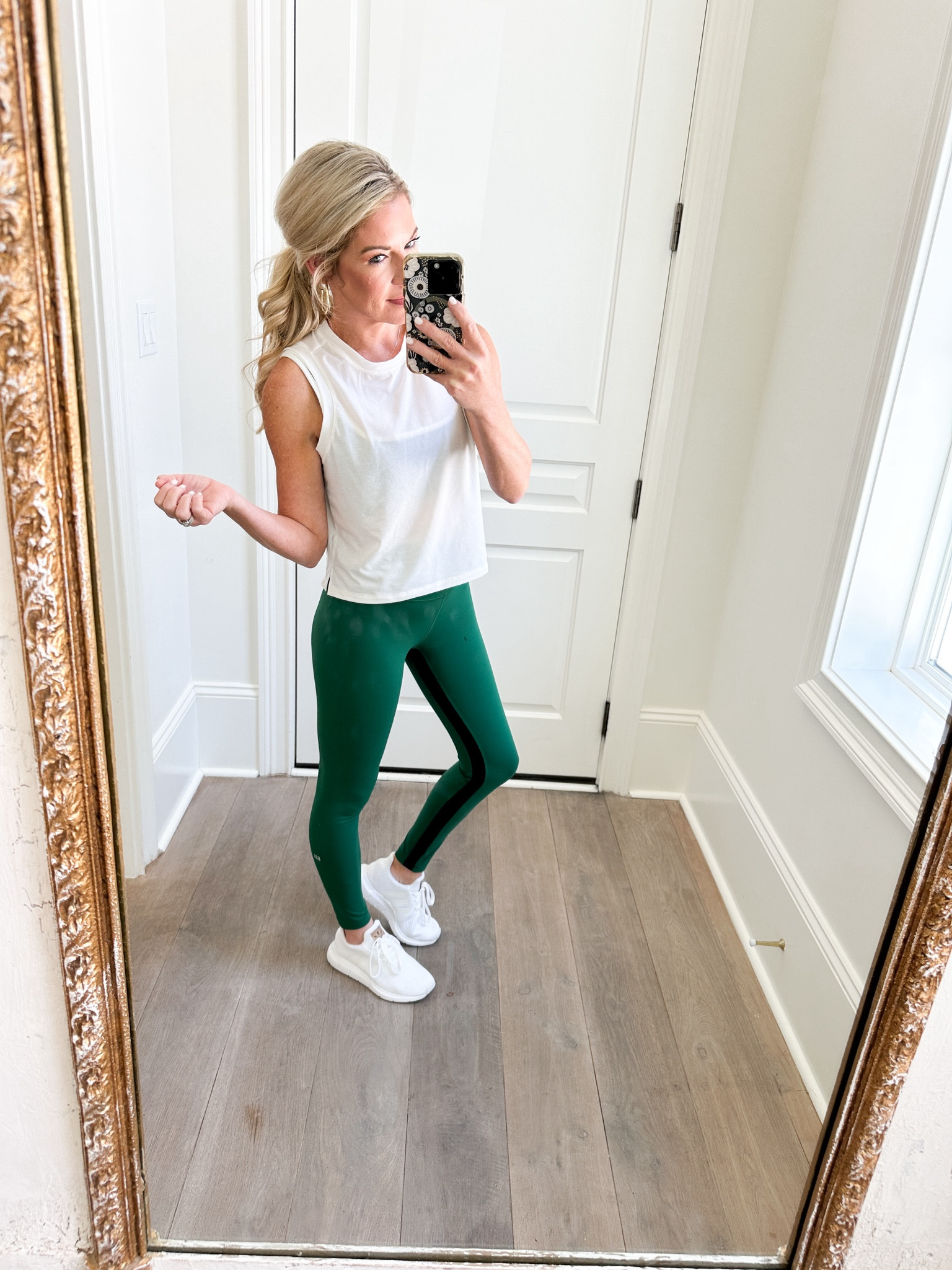 Monday OOTD! 💚✨ 
Wearing a white tank from Target paired with my Splits59 leggings! Of course I had to pair this outfit with my favorite white adidas! 

This white tank is great for matching any activewear outfit! 

spring activewear, spring athleisure, summer activewear, summer activewear sets, workout outfit, workout set. 

#LTKfindsunder50 #LTKfitness #LTKActive