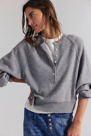 Porta Cashmere Henley Sweater | Free People (Global - UK&FR Excluded)