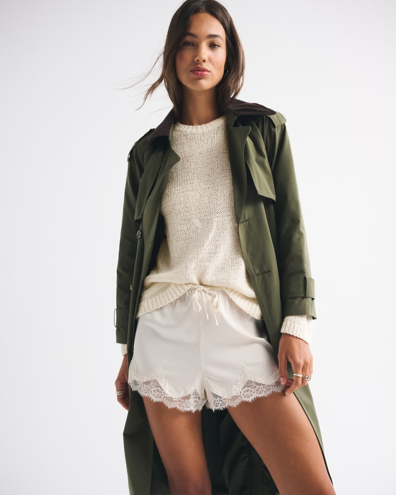 Open-Stitch Textural Crew Sweater | Abercrombie & Fitch (US)