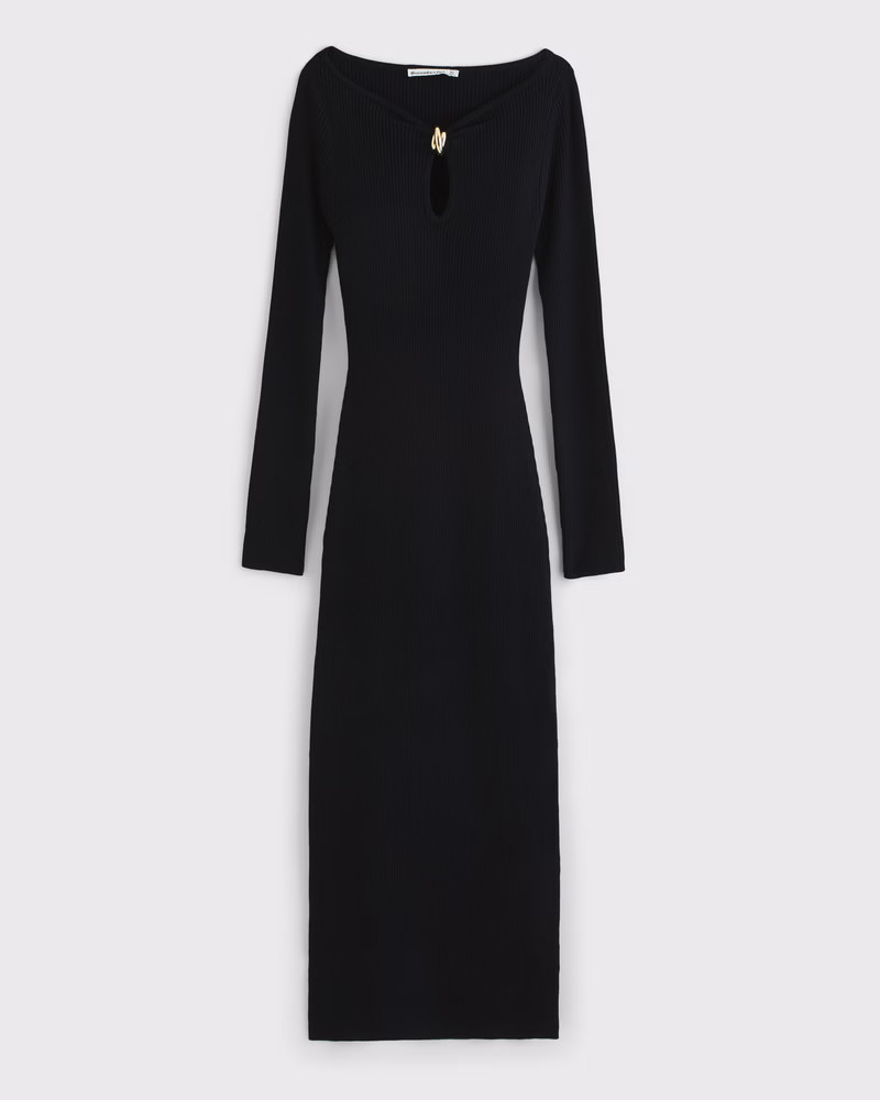 Women's Hardware Keyhole Maxi Sweater Dress | Women's Dresses & Jumpsuits | Abercrombie.com | Abercrombie & Fitch (US)