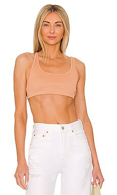 Free People Sienna Strappy Bra in Coral Sand from Revolve.com | Revolve Clothing (Global)
