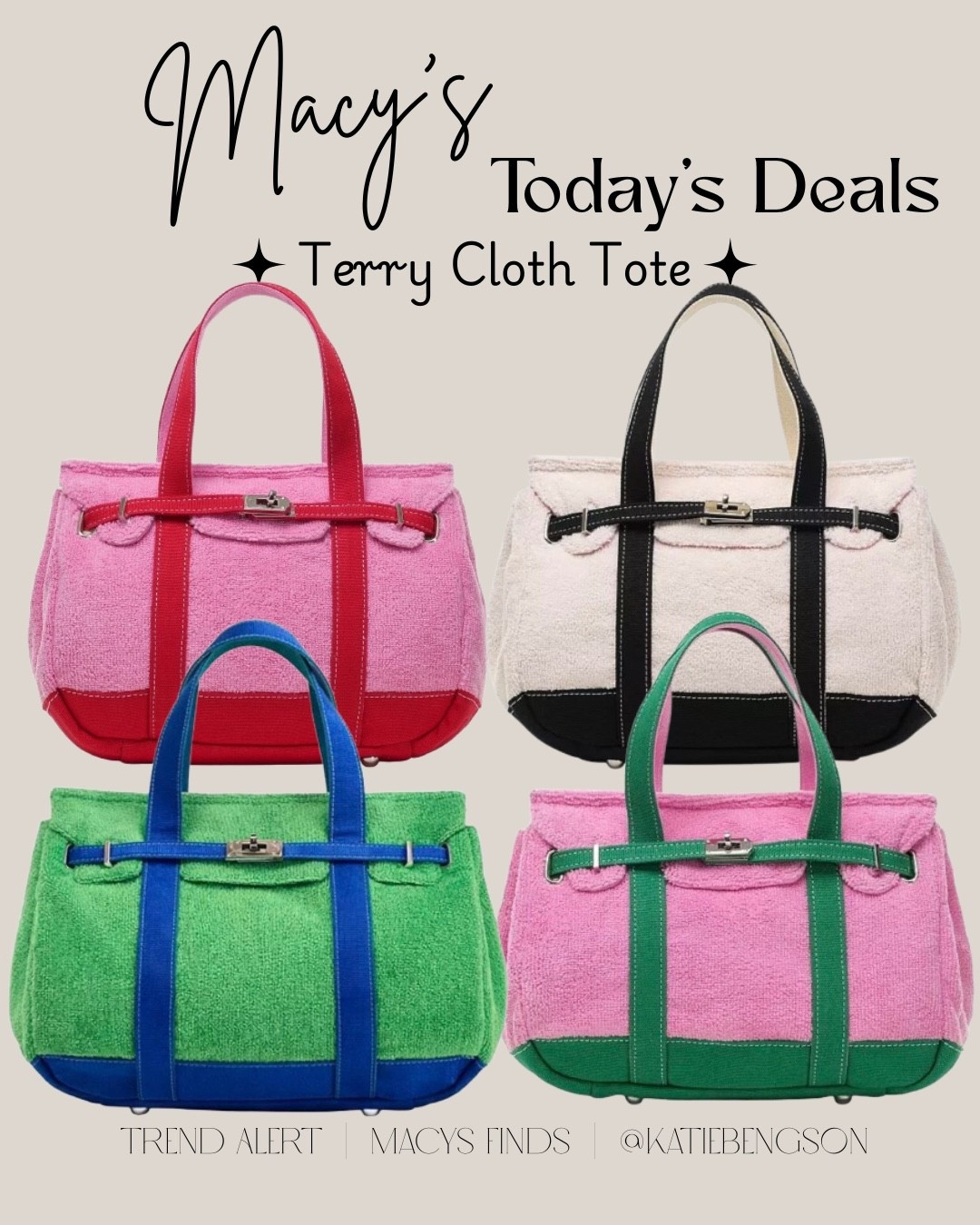 @Macys terry cloth boatkin tote bag on sale!

#LTKootd #LTKSeasonal #LTKSaleAlert