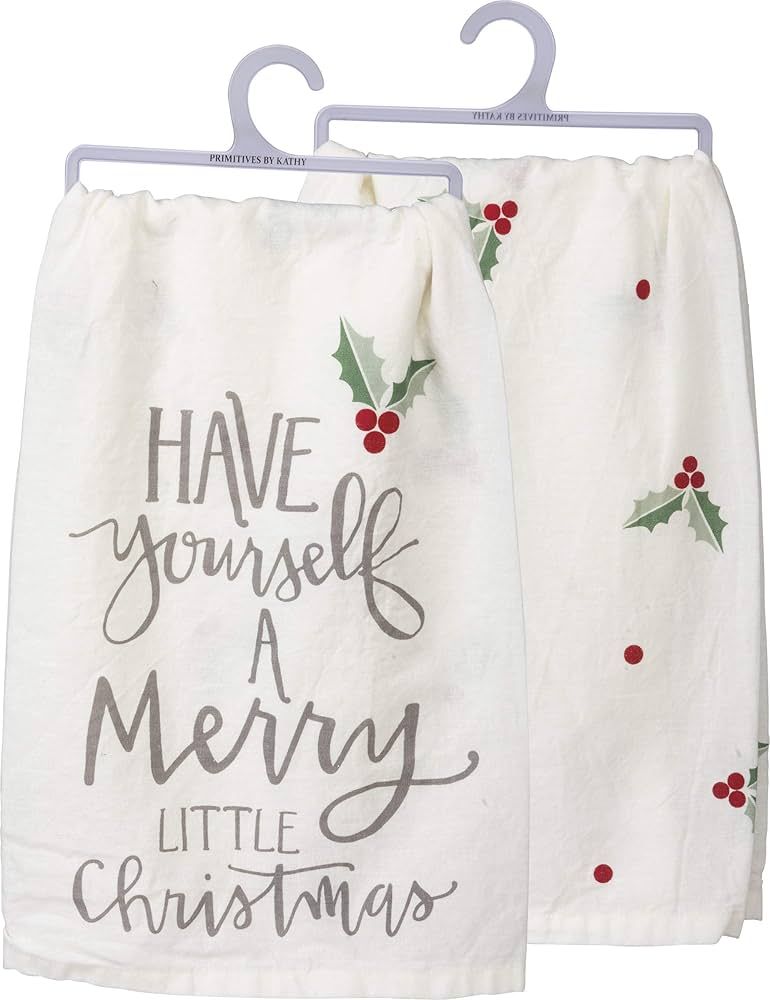 Primitives by Kathy Decorative Kitchen Towel - Have Yourself A Merry Christmas | Amazon (US)