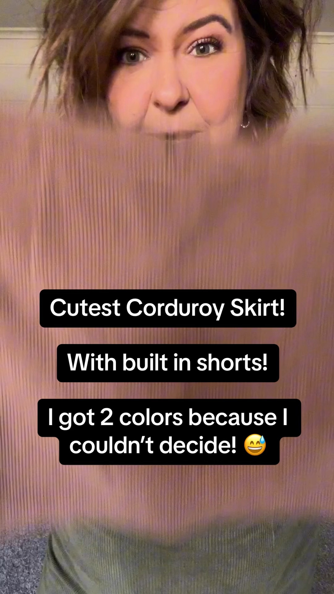 Cutest corduroy skirt! I got 2 colors because i couldnt decide! 
I love that it has built in shorts! Im not the most lady like in skirts and dresses.


#LTKstyletip #LTKover40 #LTKmidsize
