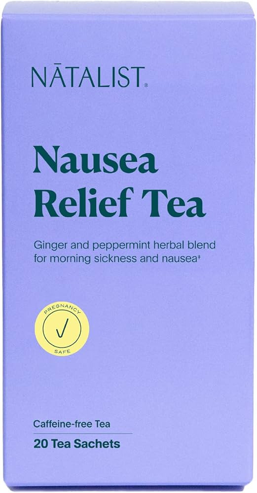 NATALIST Nausea Relief Tea Ease Pregnancy Morning Sickness Calming Plant-Based Comfort Blend for ... | Amazon (US)