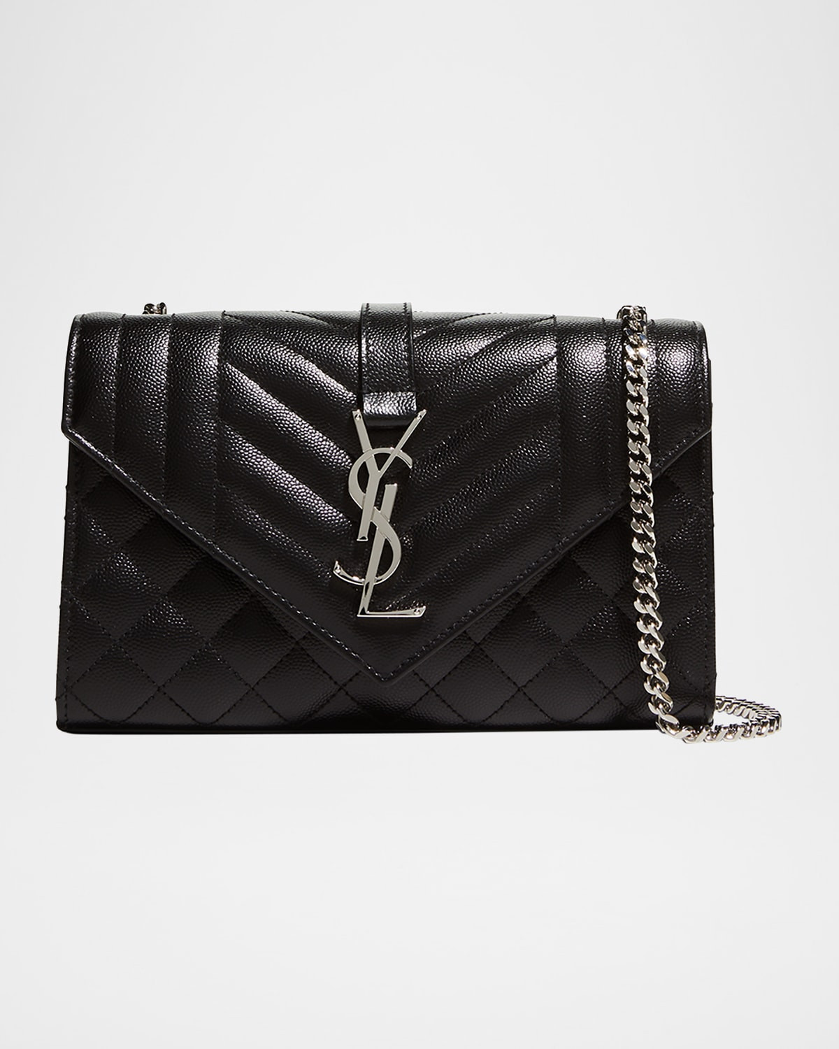 Small YSL Monogram Leather Satchel Bag | Neiman Marcus