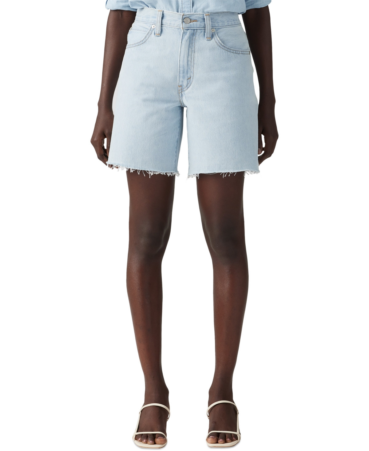 Levi's Women's Mid-Rise '94 Baggy Denim Shorts - Mister Twister Cut Hem | Macy's