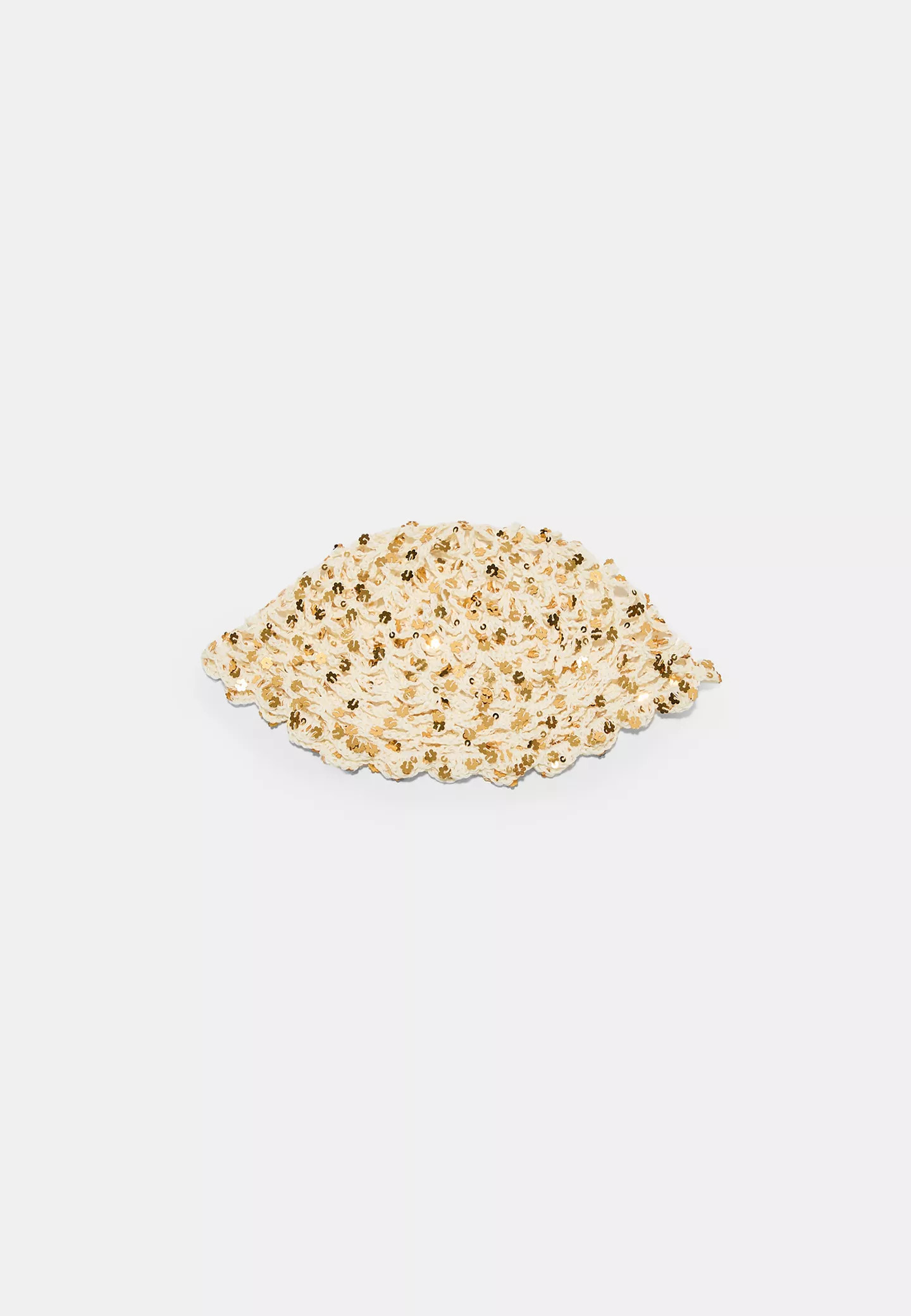 Sequinned flower cap - Women's fashion | Stradivarius United Kingdom | Stradivarius (UK)
