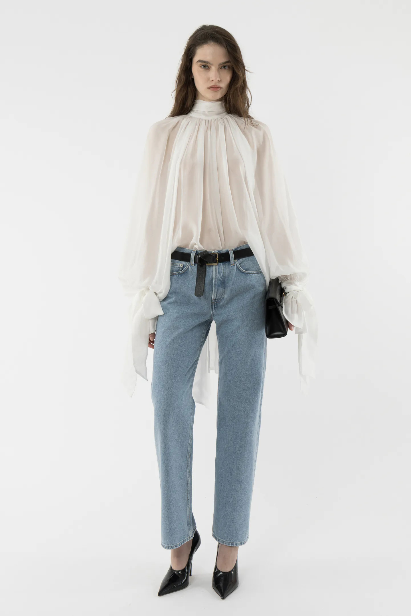Silk Balloon Blouse | ARAKII