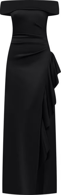 Women's Off-The-Shoulder Ruffled Side-Slit Gown | Macy's