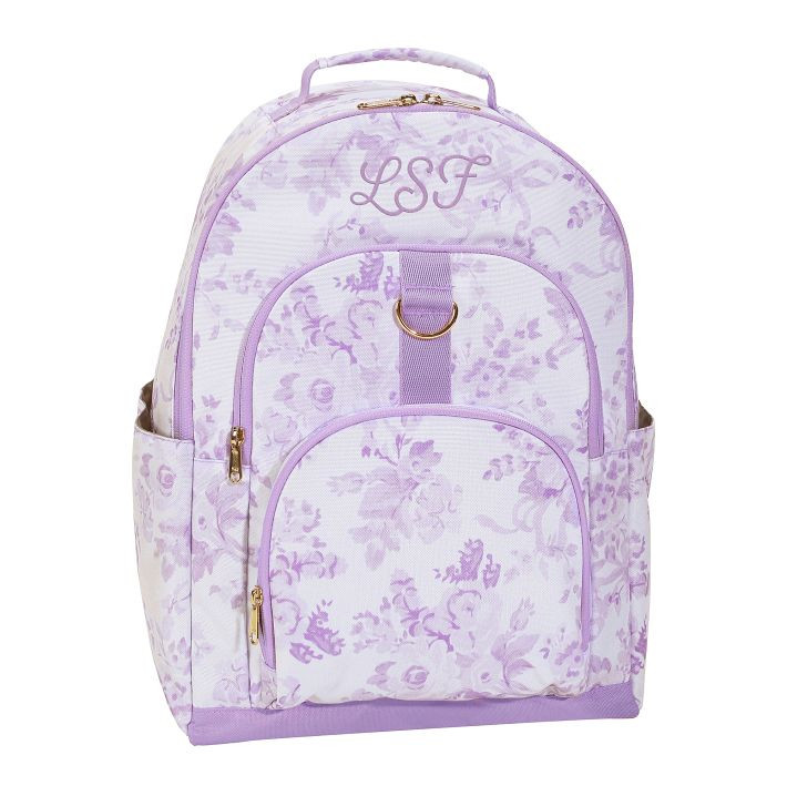 Gear-Up LoveShackFancy Lavender Damask Backpack | Pottery Barn Teen