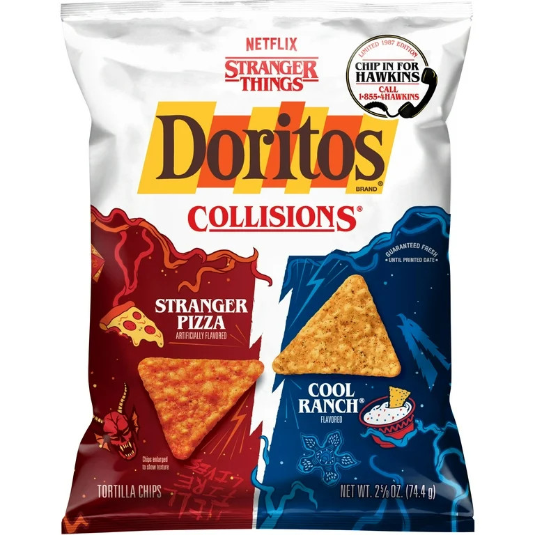 Snacks Frito Lay Doritos Collisions Netflix Stranger Things Stranger Pizza Cool Ranch Tortilla Ch... | Walmart (US)