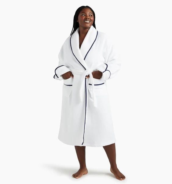 The Women's Hotel Robe - Navy | Hill House Home