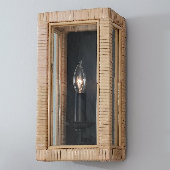 Bamboo Wrapped Frame Sconce | Shades of Light