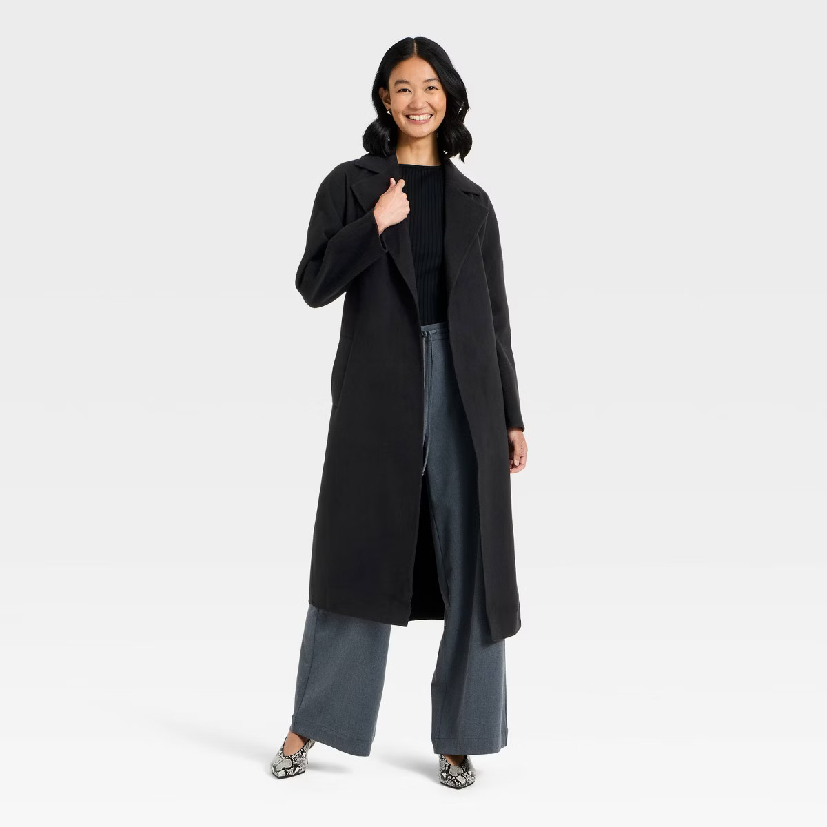 Women's Double Faced Wrap Coat - A New Day™ | Target