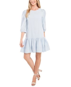 CeCe Clip-Dot Ruffled Dress | Macys (US)