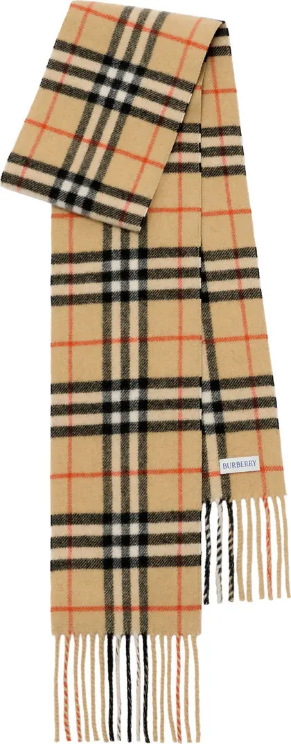 Check Cashmere Scarf | Nordstrom