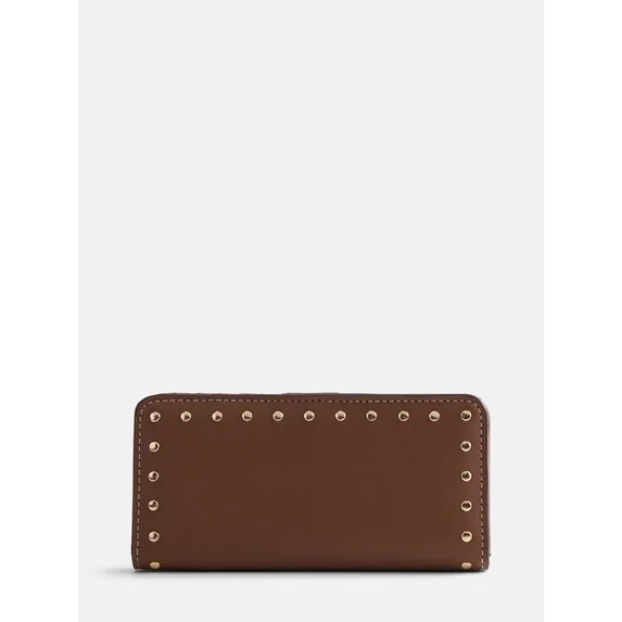 Scenario Women's Slim Studded Wallet, Autumn Brown | Walmart (US)