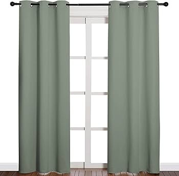 NICETOWN 84 inches Blackout Curtains for Office and Theater, Thermal Insulated Solid Grommet Drap... | Amazon (US)