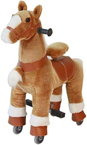 Ride On Horse Natural Mechanical Kids Real Walking Horse Small Unicorn Horse Toddlers Plush Pony ... | Amazon (US)