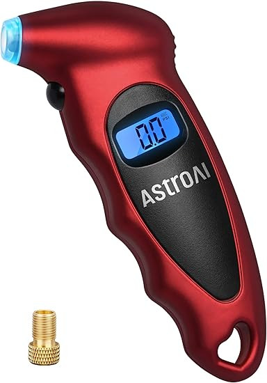 AstroAI Digital Tire Pressure Gauge 0-150PSI, Accurate in 0.1 Increments, Backlit LCD and Presta ... | Amazon (US)