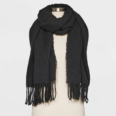 Women's Blanket Scarf - Wild Fable™ Black | Target