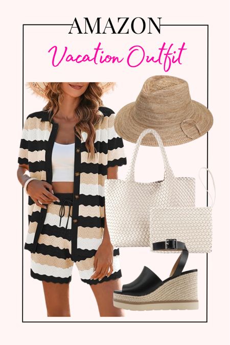 Amazon vacation outfit idea! Matching set outfit 

#LTKSeasonal #LTKTravel #LTKStyleTip