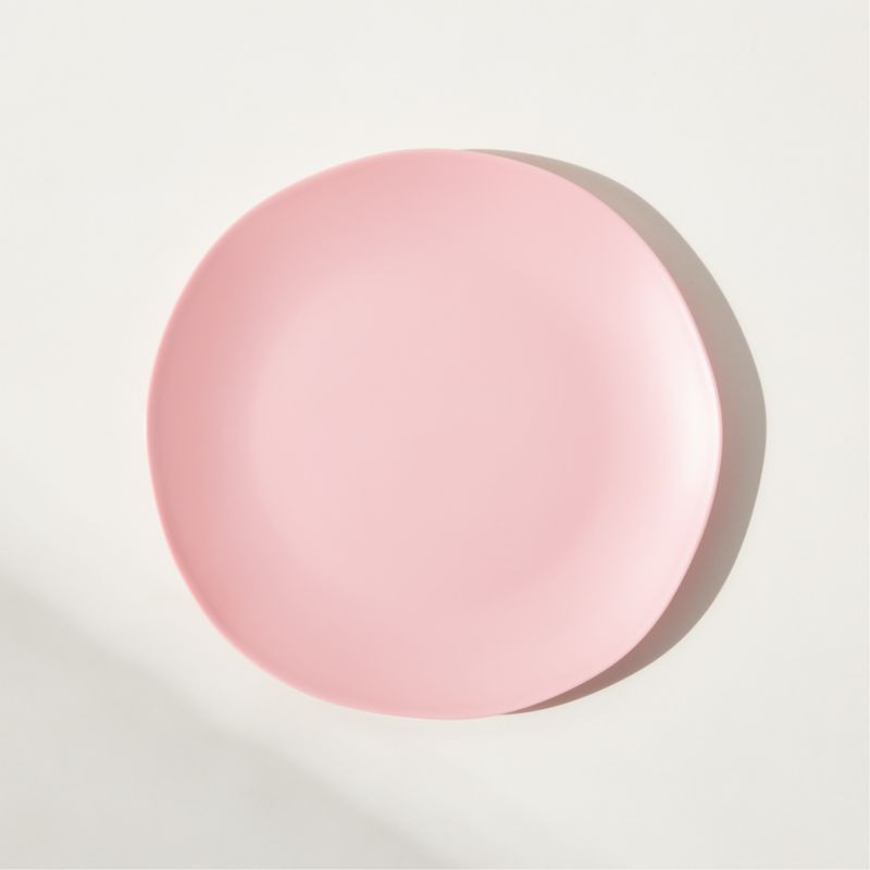 Pebble Modern Pink Melamine Salad Plate | CB2 | CB2