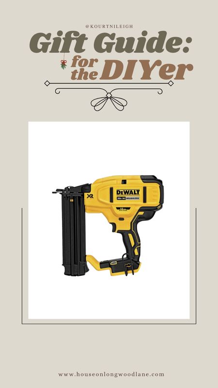 Holiday Gift Guide for the DIYer!

this was one of THE BEST upgrades we’ve ever gotten when it comes to a brad nailer. We started off with the Ryobi one and got this one and it was the best purchase for home improvement and woodworking projects. Its powerful and the was of use is insane!

SAVE 22% OFF on the DEWALT cordless brad nailer!

#LTKGiftGuide #LTKHoliday #LTKsalealert