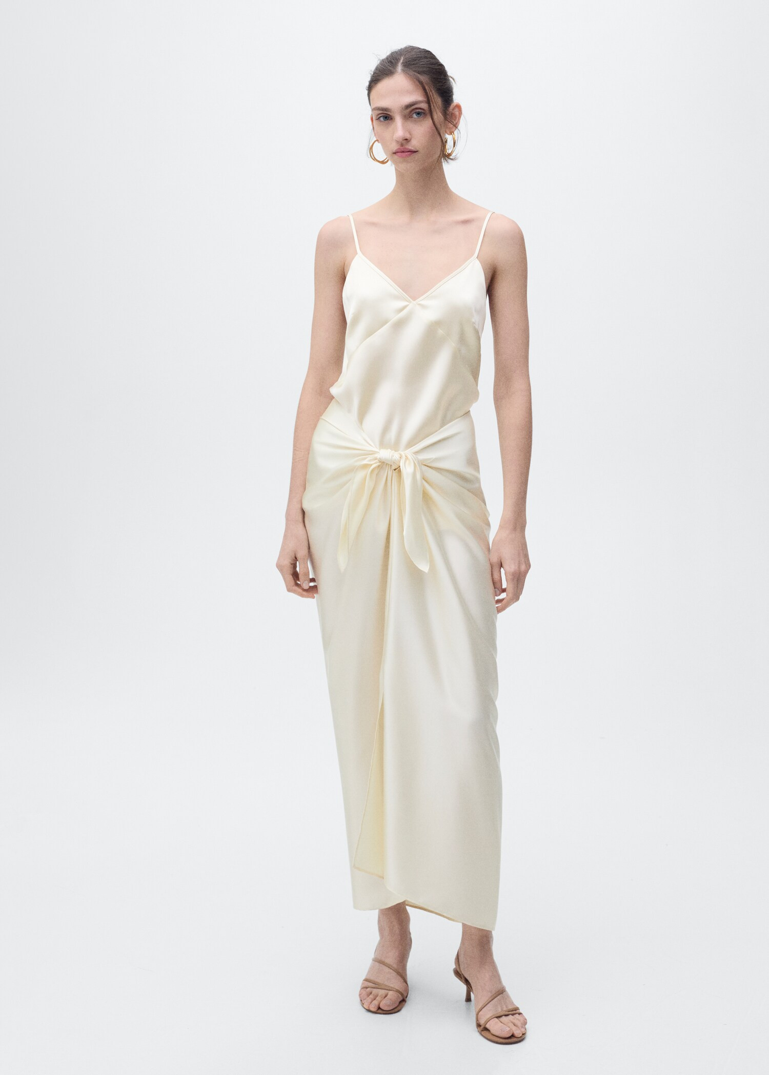 V-neck satin top - Women | MANGO USA | Mango (US/MX/AU)