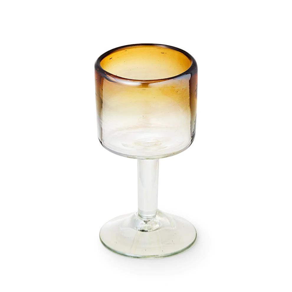 Iridescent Ombré Amber Wine Glass | St. Frank (US)