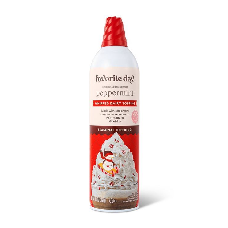 Peppermint Whipped Dairy Topping - 13oz - Favorite Day&#8482; | Target