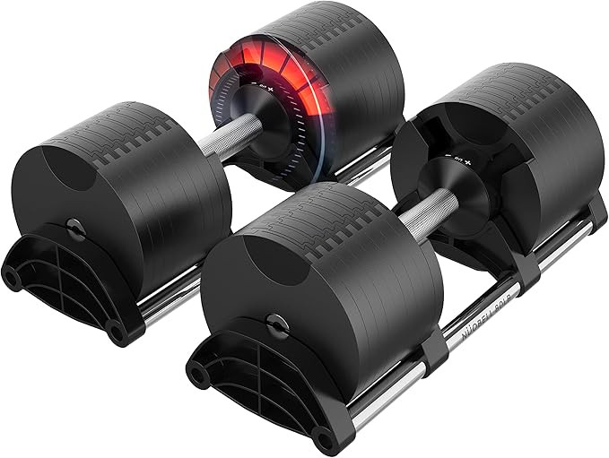 NUOBELL Adjustable Dumbbell Pair 5-80 lbs : the Adjustable Dumbbells and Free Weights You've Alwa... | Amazon (US)
