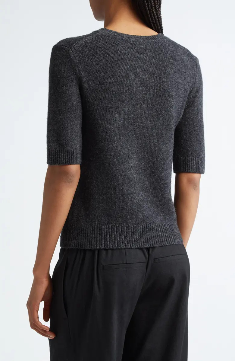 Vince Short Sleeve Wool & Cashmere Sweater | Nordstrom | Nordstrom