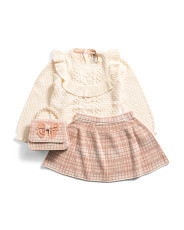 Toddler Girls Sweater Set With Plaid Skirt | Easter Gifts | Marshalls | Marshalls