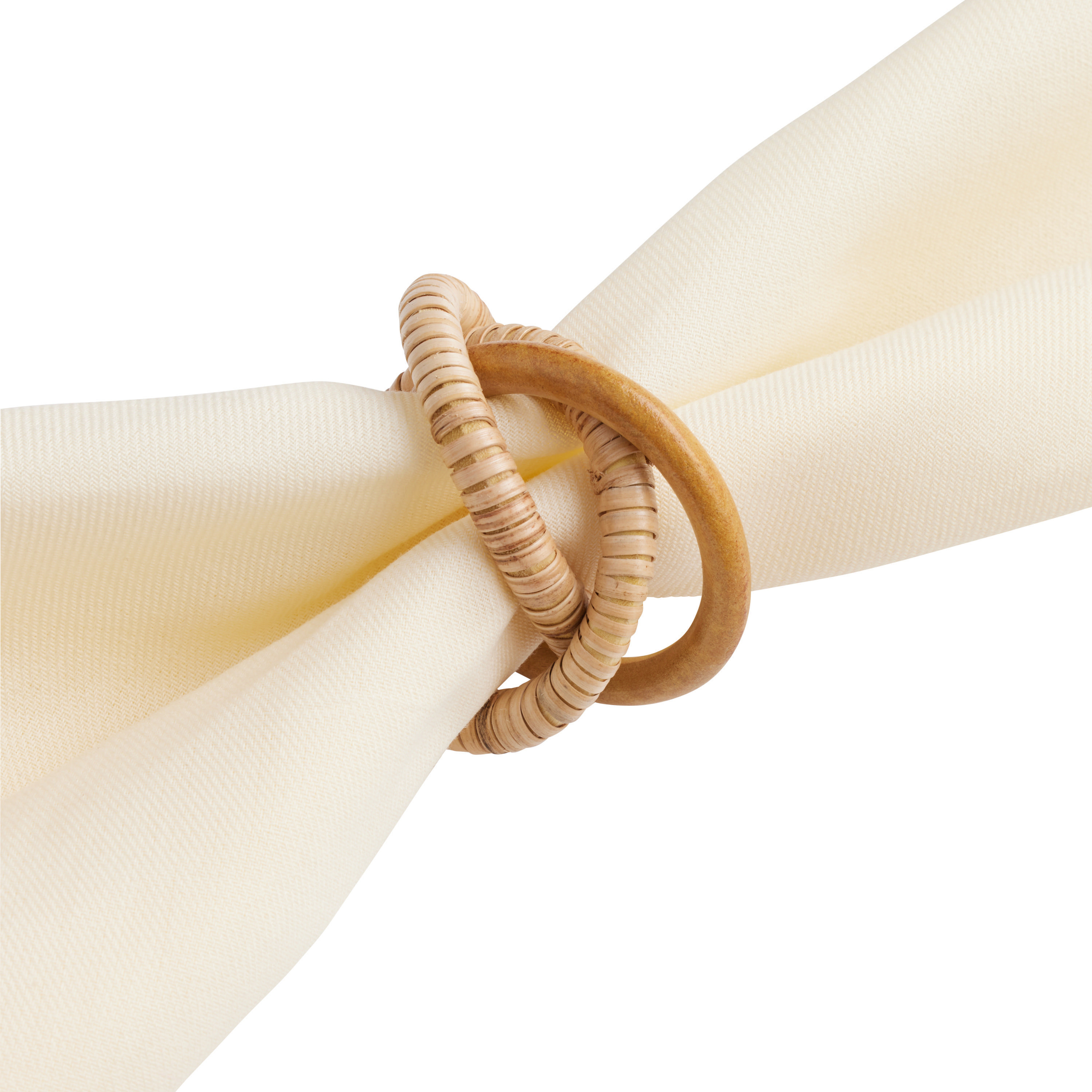 Wooden 3 Ring Napkin Rings Set Of 2 | World Market