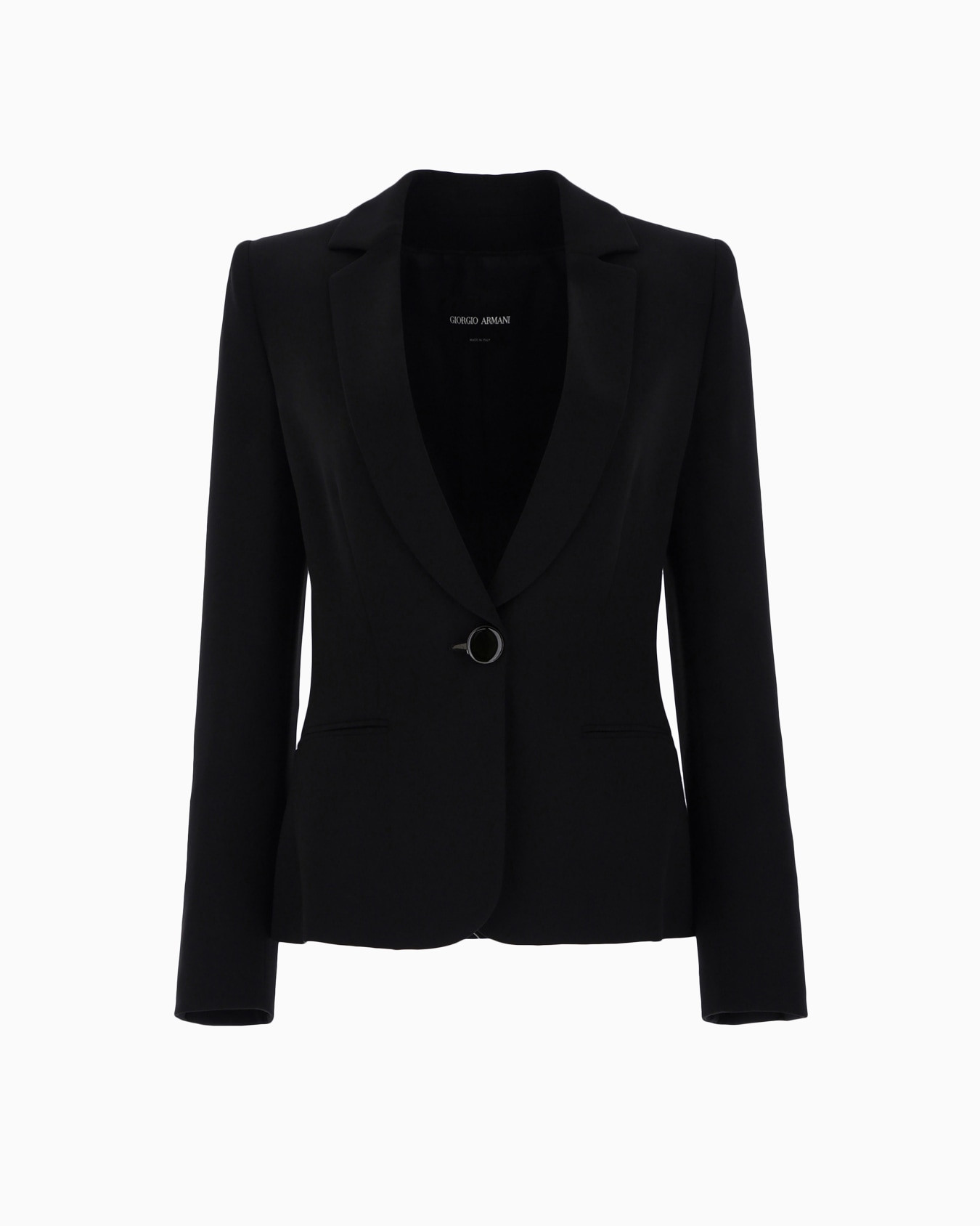 Mulberry silk single-breasted jacket | Armani US