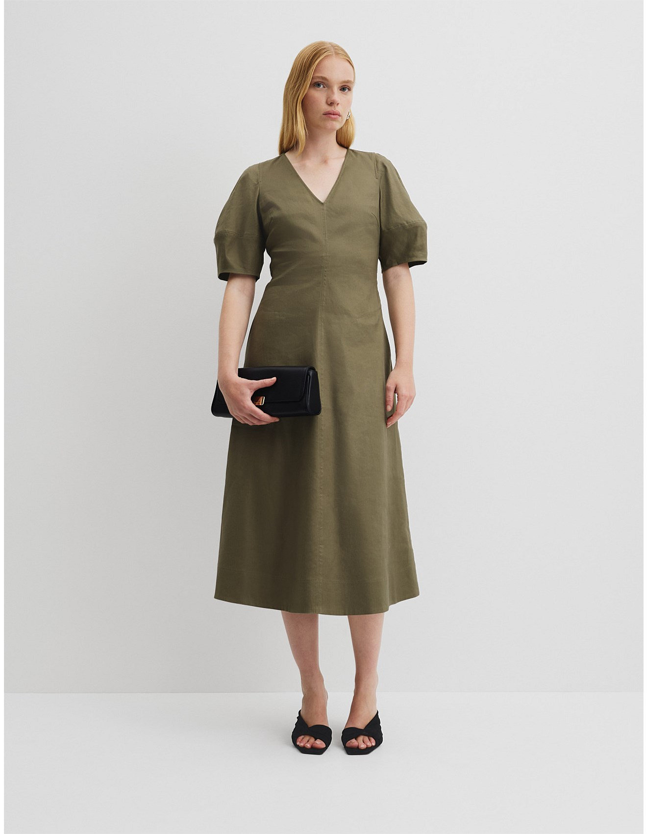 Fit and Flare Midi Dress | David Jones (Australia & New Zealand)
